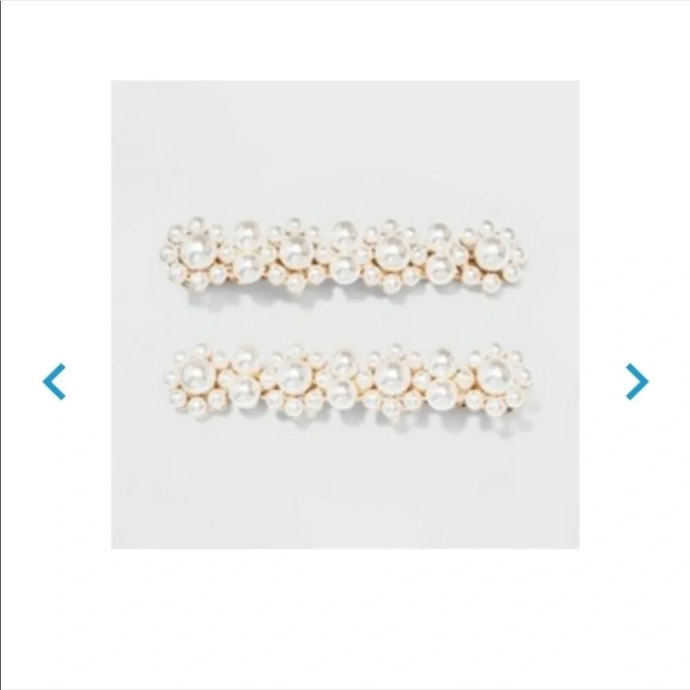 ☀️🔥Pearl Embellished Hair Clips